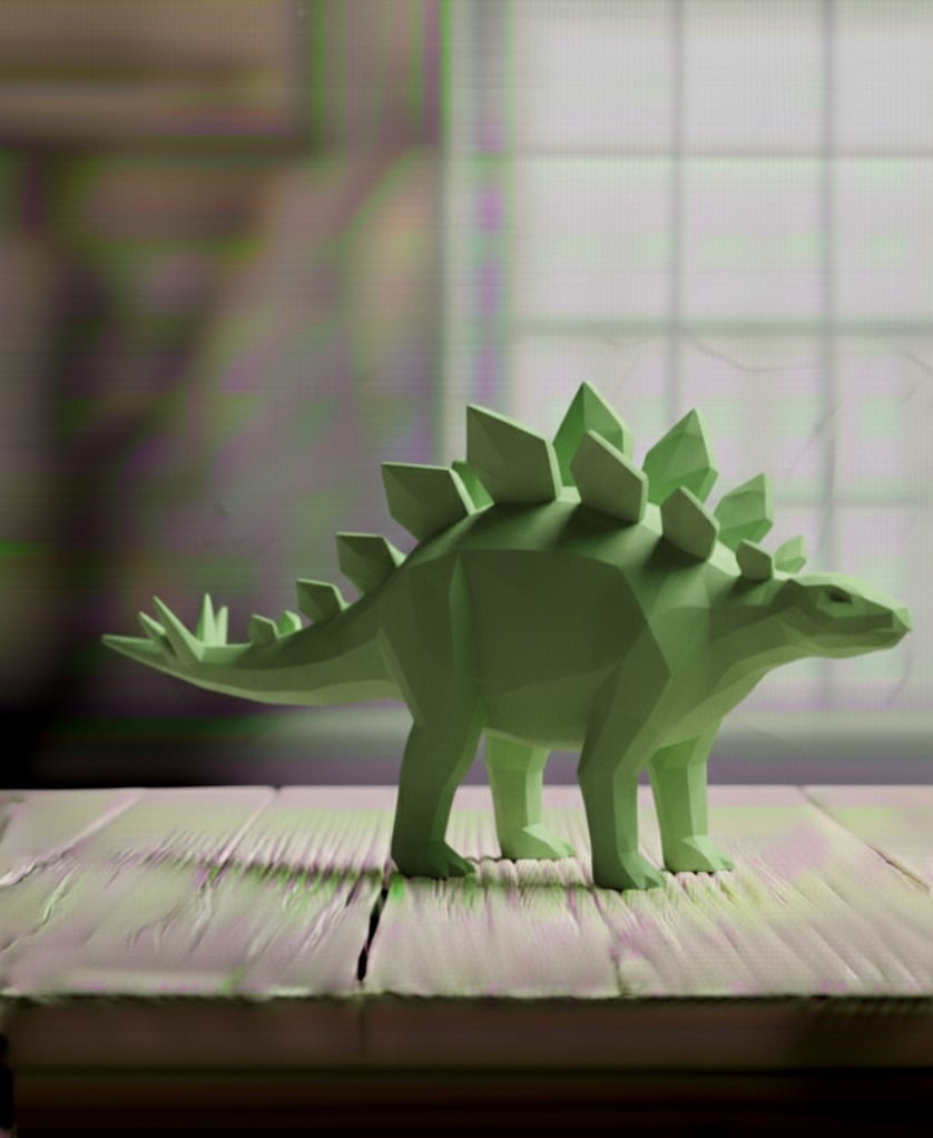 STEGOSAURE LOWPOLY 3d model