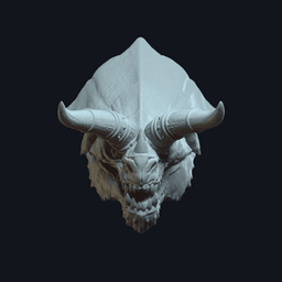 Garnon v3 Action Figure Head 3d model