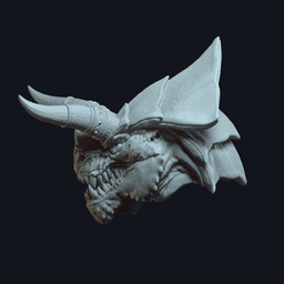 Garnon v3 Action Figure Head 3d model