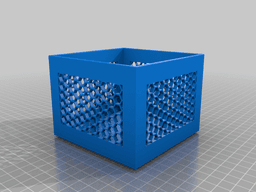stackable box for 48x70mm overlock yarn spools 3d model