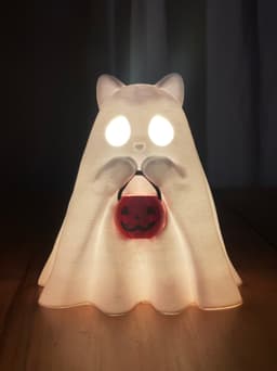 Ghost Cat Halloween Decor 3d model