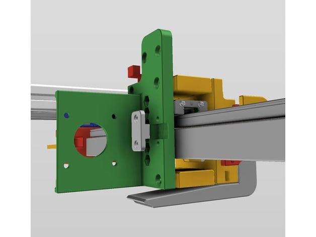 Rail MGN 12 sur XY Hypercube evolution 3d model