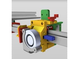 Rail MGN 12 sur XY Hypercube evolution 3d model