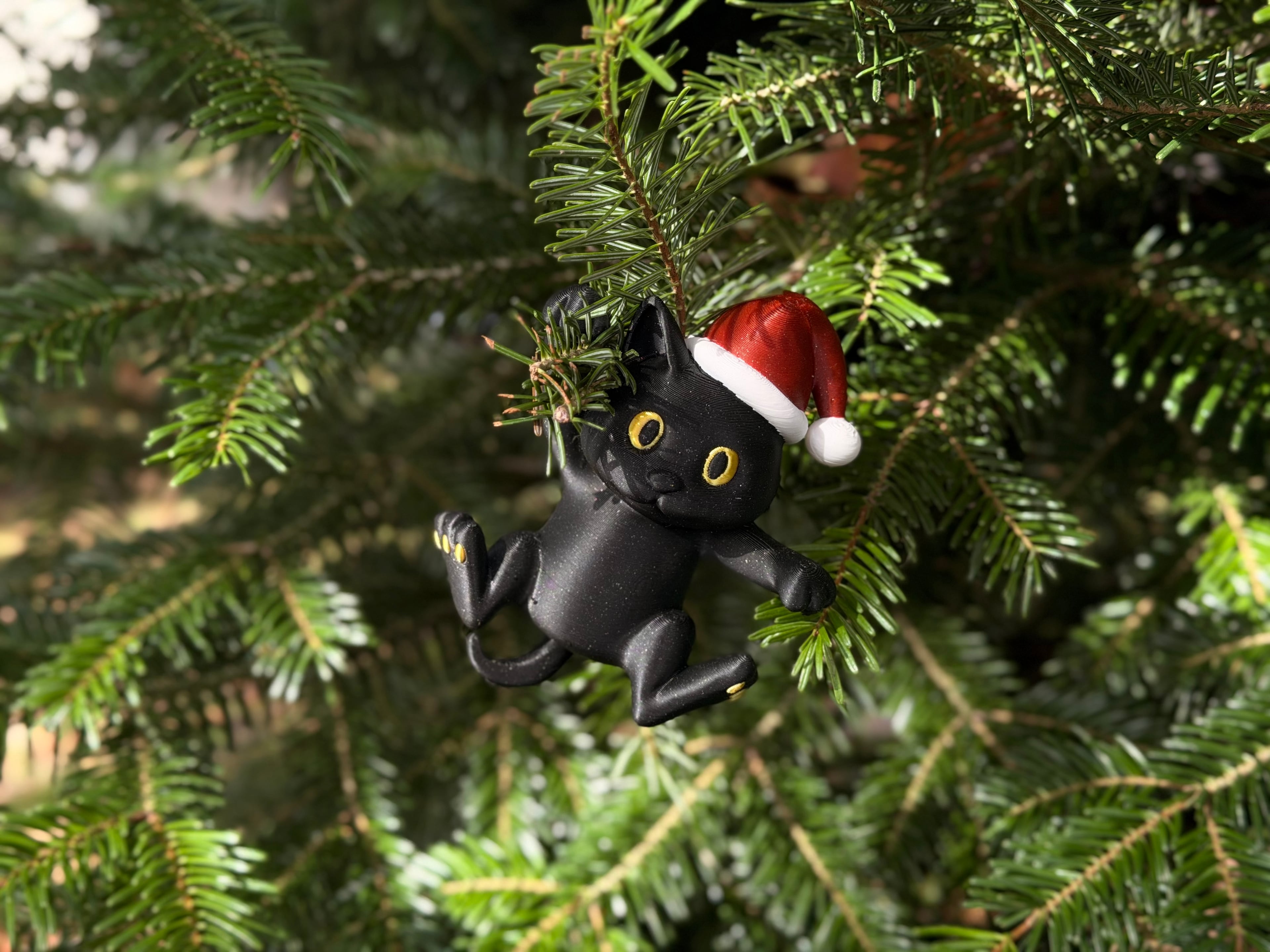 cat chritsmas tree ornament 3d model