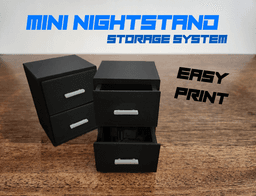 Mini Nightstand Storage System.3mf 3d model