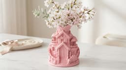 Dollhouse Castle Vase - Coquette Surrealist Home Decor 3d model