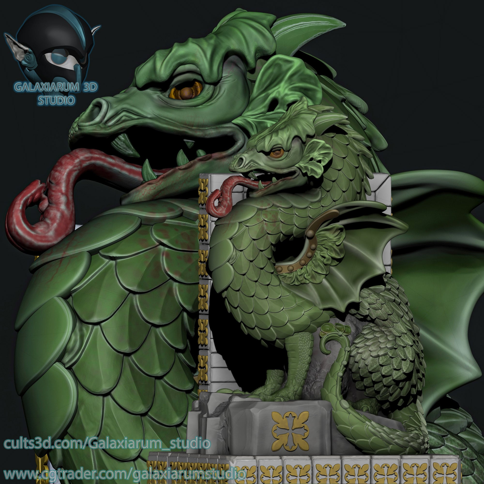 Dragon,Gargoyle Bookend 3d model