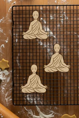 Yoga Cookie Cutter Biscuit Cutter 3d model