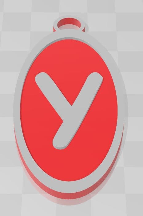 Y KEYCHAIN 2.stl 3d model
