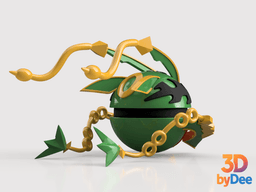 Rayquaza (Mega) Ball 3d model