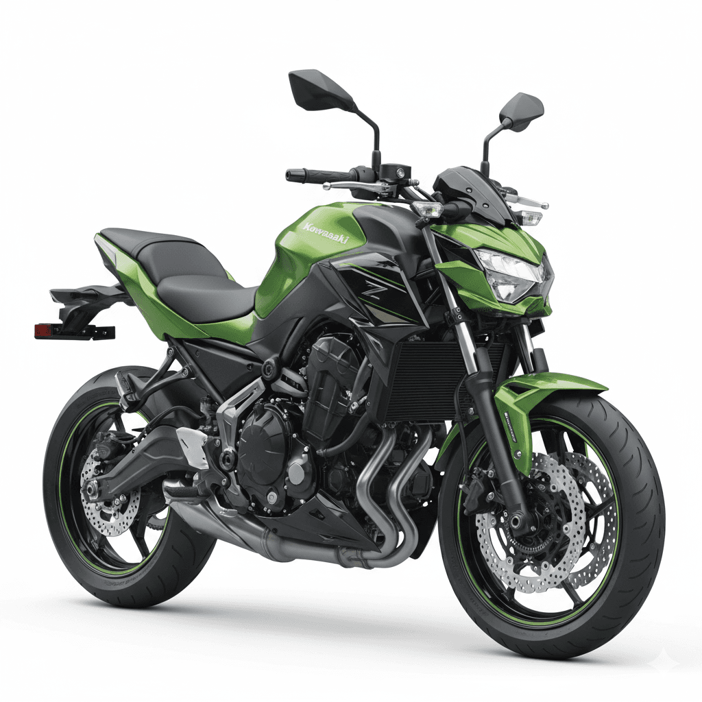 Motorcycle : Kawasaki Z650 Midweight Naked Motorcycle 3d model