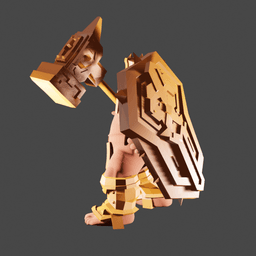 Dwarf Warrior v2.0 3d model