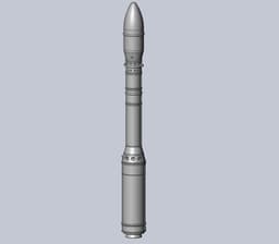 Arianespace ASI ESA Vega Rocket Printable Miniature 3d model