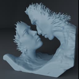 Loving Water Drops 3d model