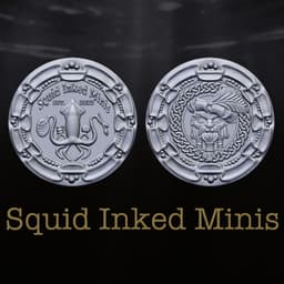 Squid Inked Minis Coin 3d model