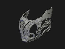 Sub Zero Mask from Mortal Kombat 3d model