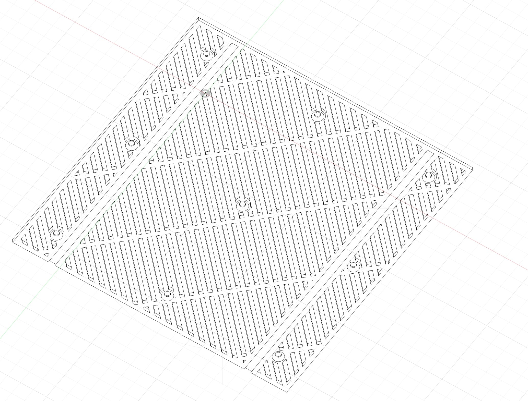 Stackable Multigrid Drawers System 3d model
