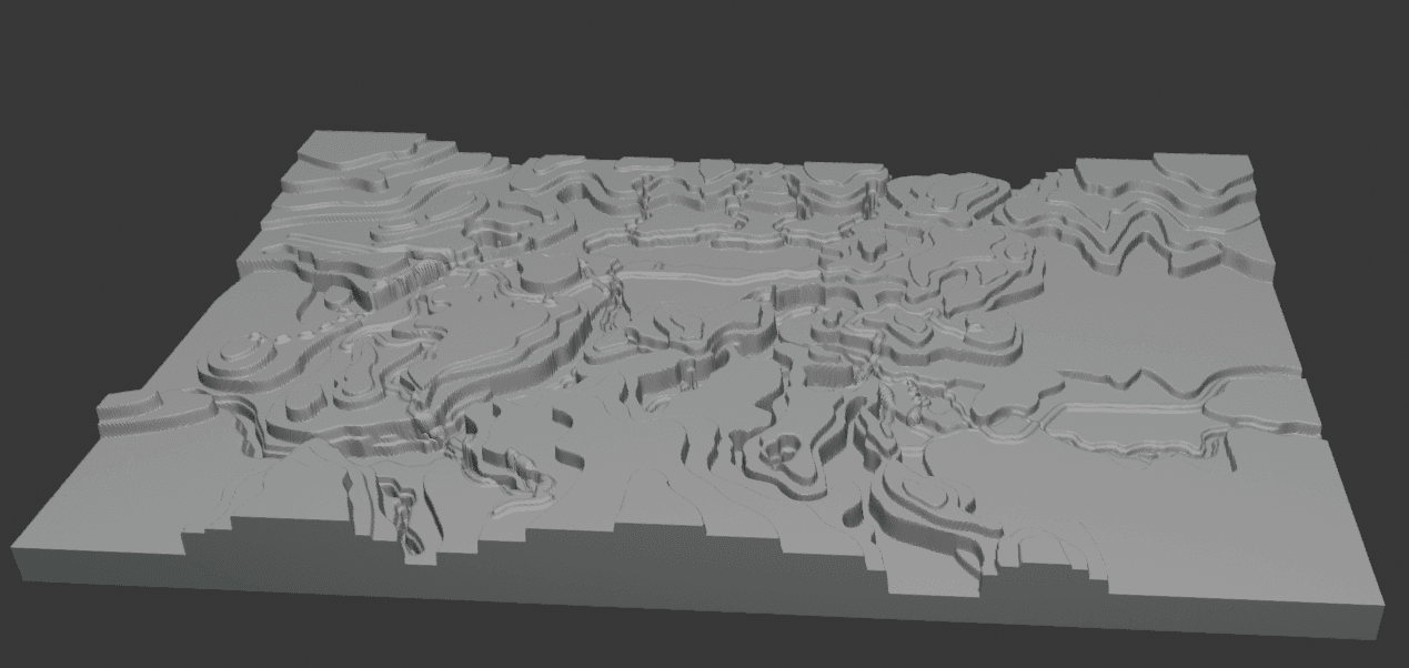 Topographical Map Of Barovia 3d model
