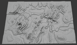 Topographical Map Of Barovia 3d model