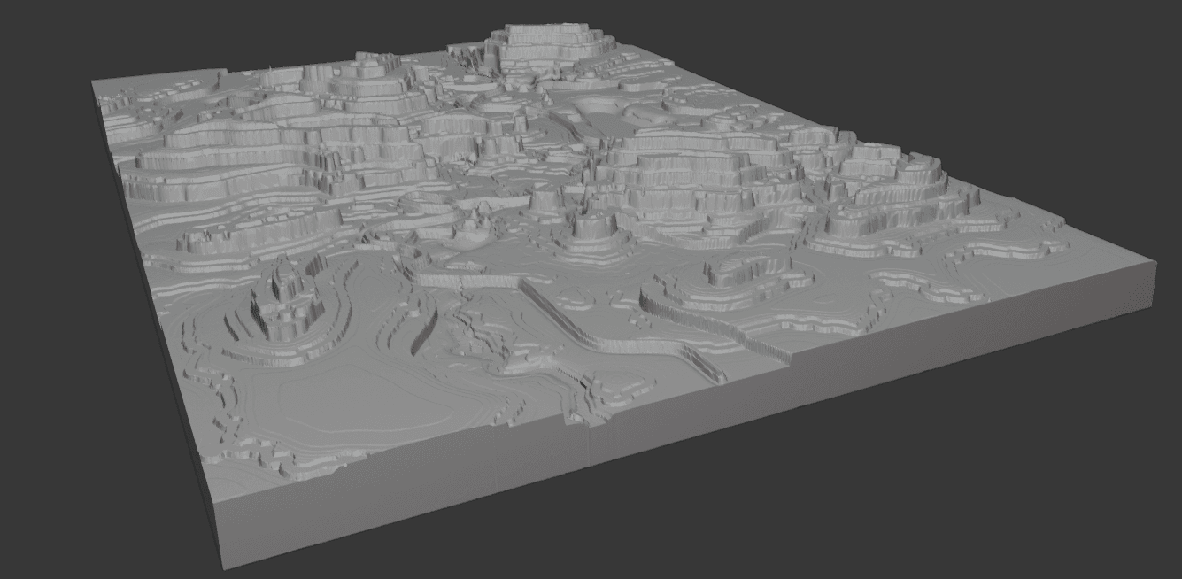 Topographical Map Of Barovia 3d model