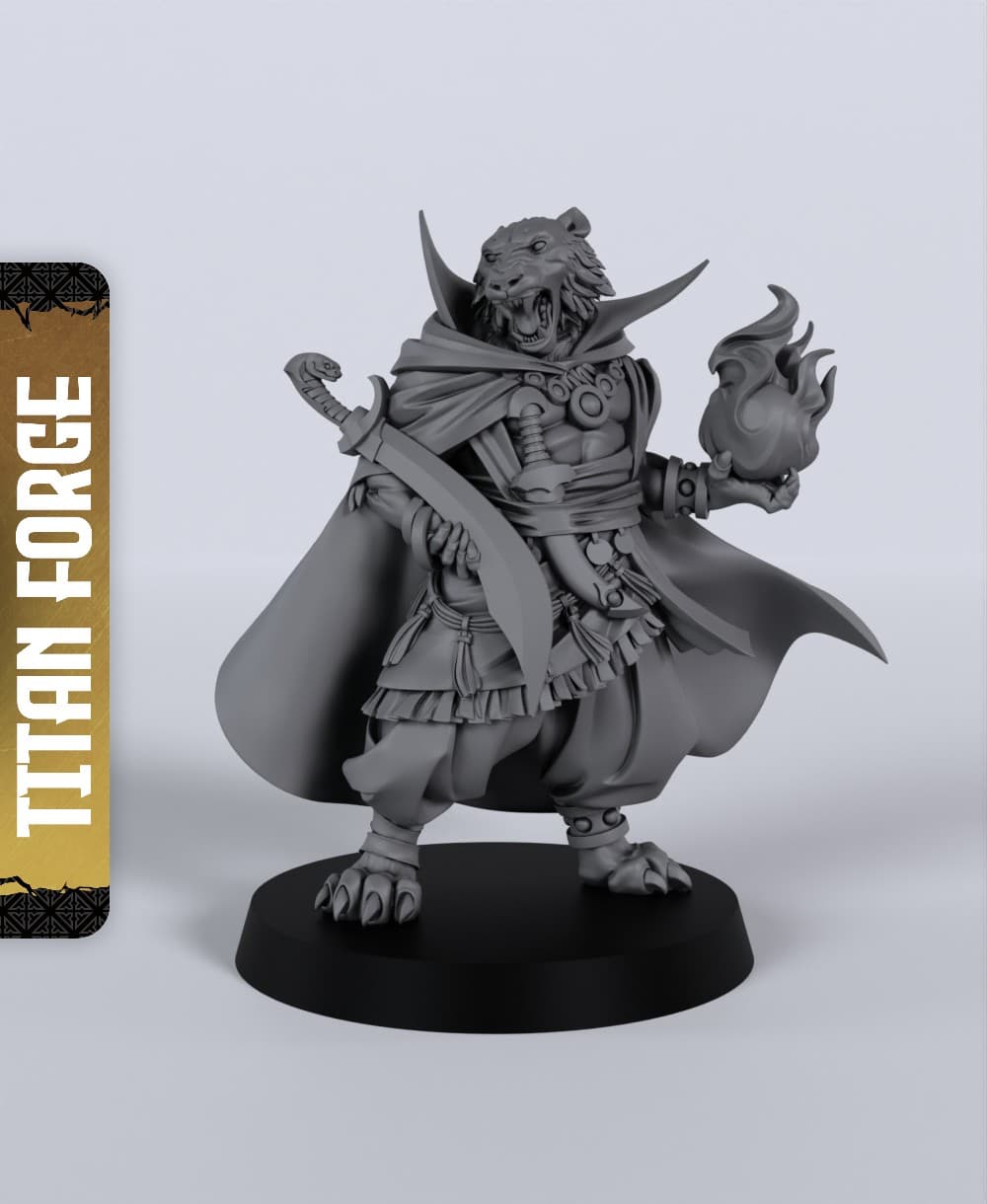 Rakshasa - With Free Dragon - 5e DnD Inspired for RPG and Wargamers 3d model