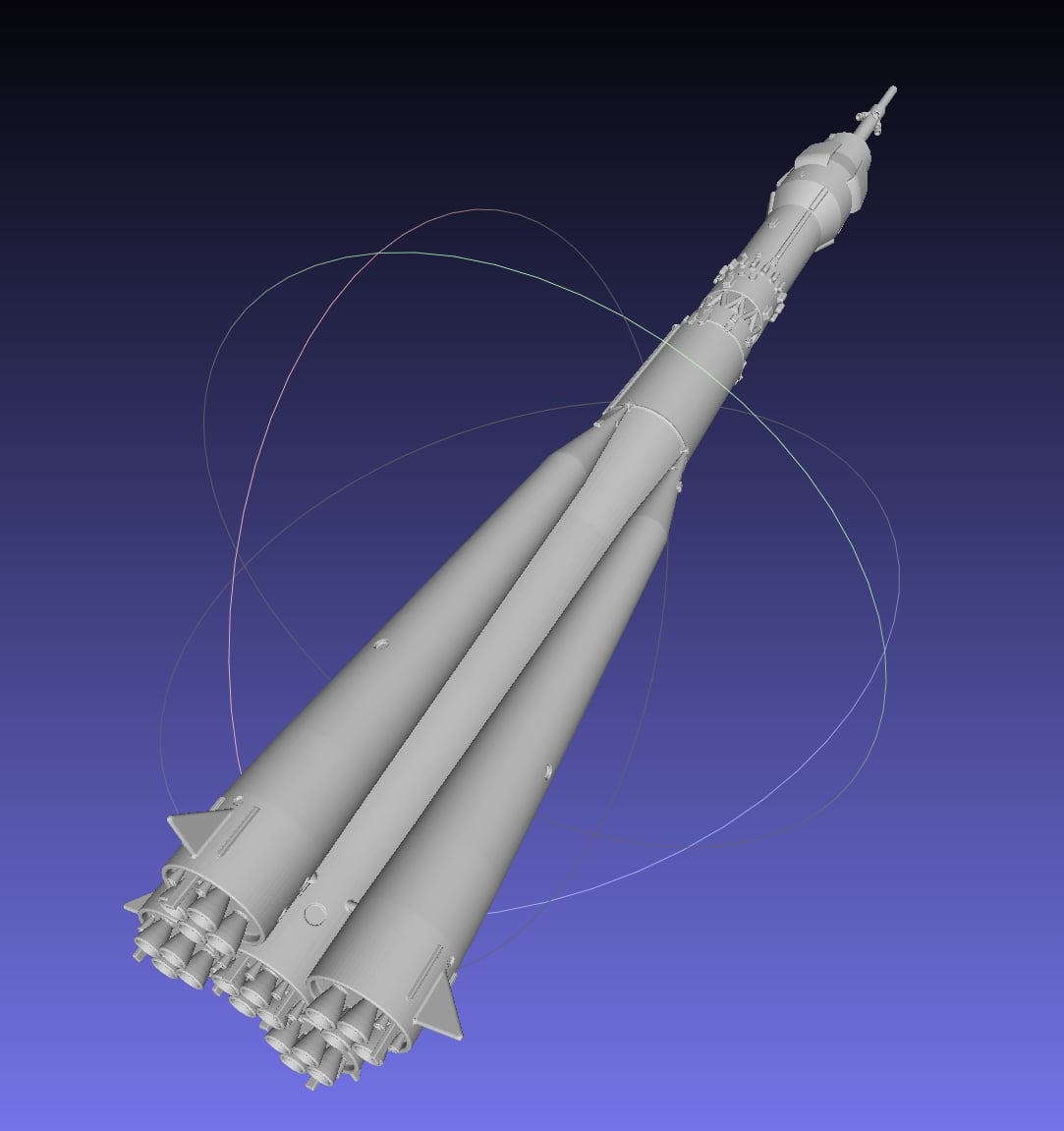 Soyuz Rocket Basic Printable Model 3d model