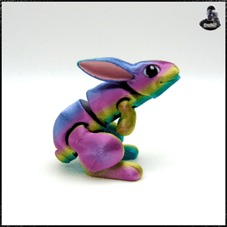 Cute articulated Rabbit 3d model
