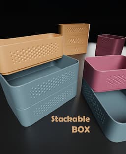 Stackable Box Set 3d model