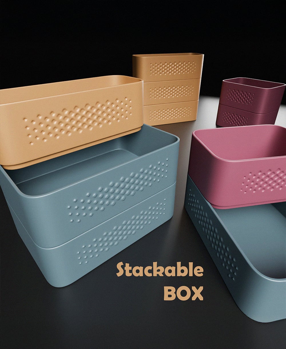 Stackable Box Set 3d model