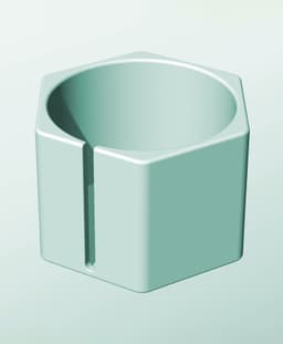 CH162-130-S Modular stacking slotted container for home decor 3d model