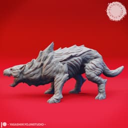 Hellhound - Growling - Tabletop Miniature (Pre-Supported STL) 3d model