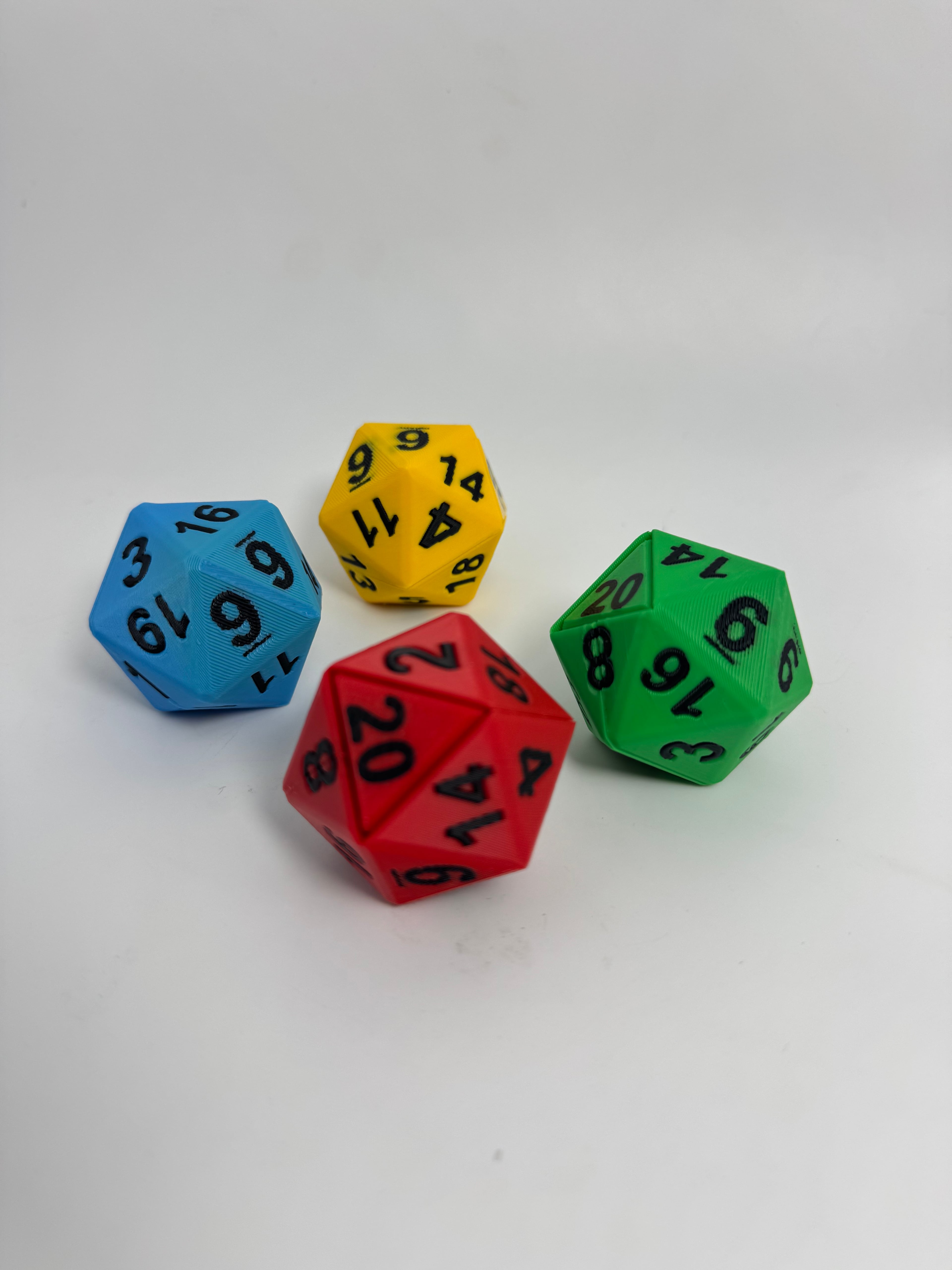D20 Fidget Clicker 3d model