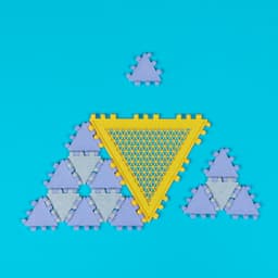 Polypanels // 3x3x3 Triangle 3d model