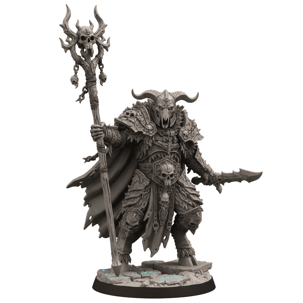 Beastman War Shaman Bone Totems High Quality STL 3d model