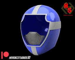 Blue Lightspeed Rescue Helmet 3d model