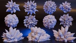 Crystal, Ice, Ore & Gem Shard Collection 3d model