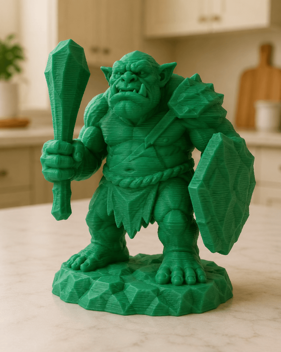 Orc Shield Warrior STL 3d model