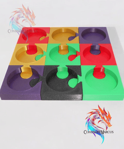Amiibo Stackable Puzzle Display / no supports 3d model