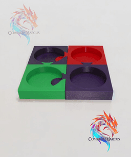 Amiibo Stackable Puzzle Display / no supports 3d model