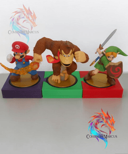 Amiibo Stackable Puzzle Display / no supports 3d model