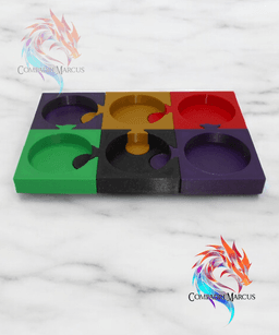 Amiibo Stackable Puzzle Display / no supports 3d model