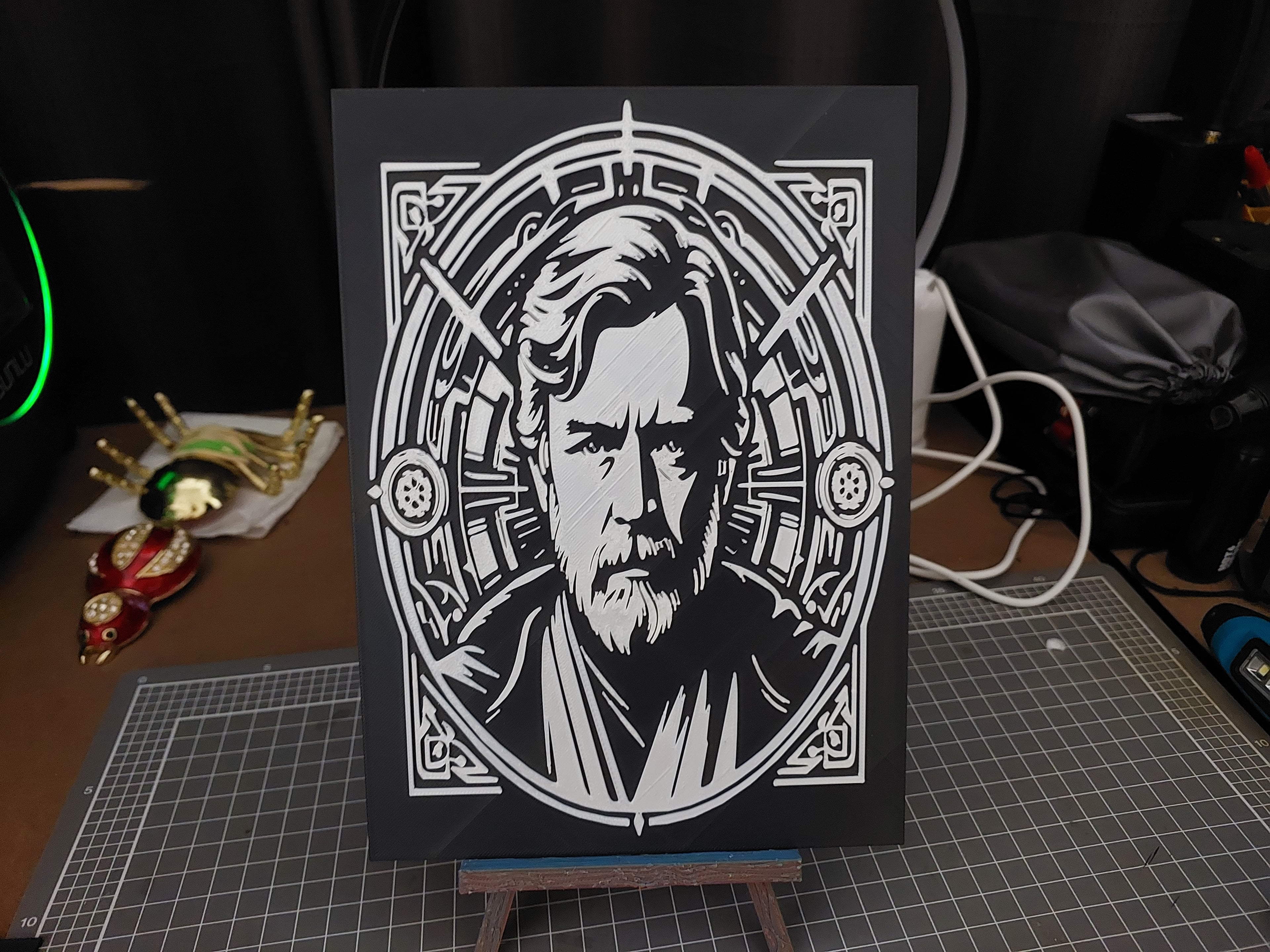 SW Obi-Wan Kenobi, Wall Art 3d model