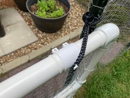 1-1/4" PVC pipe sleeve w/ hook 3d model