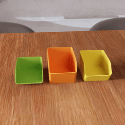 Modular Stackable Desktop Storage Bins Organizer System 3d model