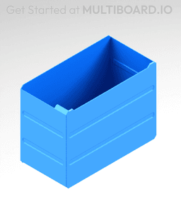 4x3x2 LU - MultiBin Simple Drawer 3d model