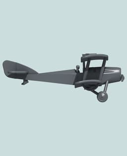1:144 Martinsyde G.102 "Elephant" 3d model