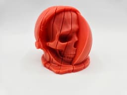 TWIST ASTRONAUT SKULL FIDGET RIGHT VISOR 3d model