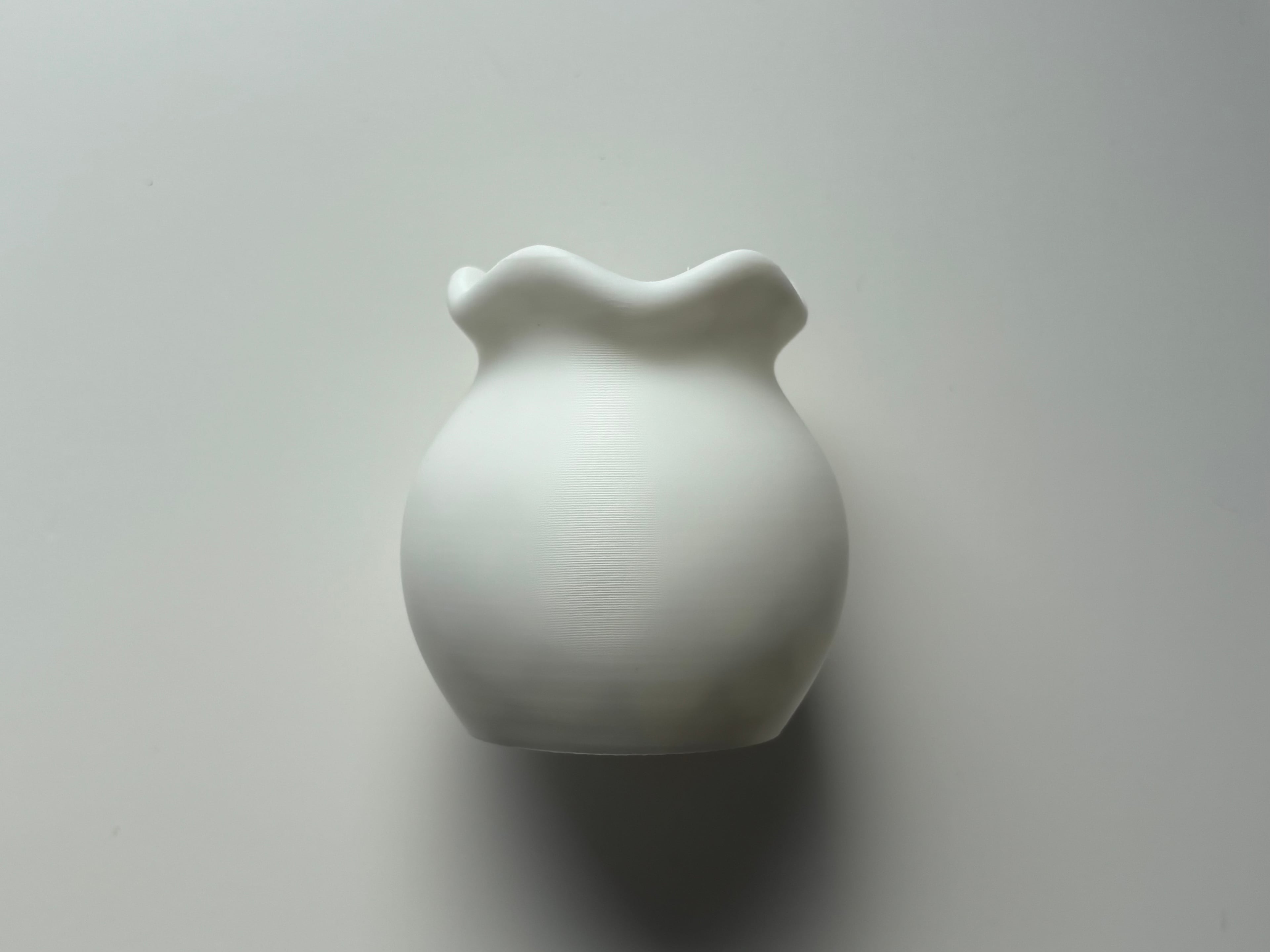 Puffy Bloom Vase | Mini Flower Vase 3d model