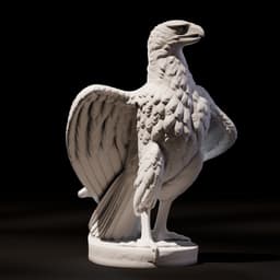 Striding Stone Eagle Statue | 28mm/32mm Heroic 3d model