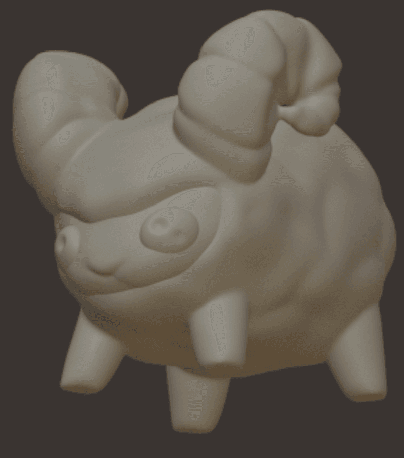 Dedotated Ram 3d model